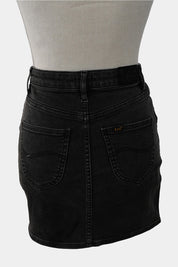 LEE Black Denim Mini Skirt