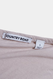 Country Road Beige Round Neck T Shirt
