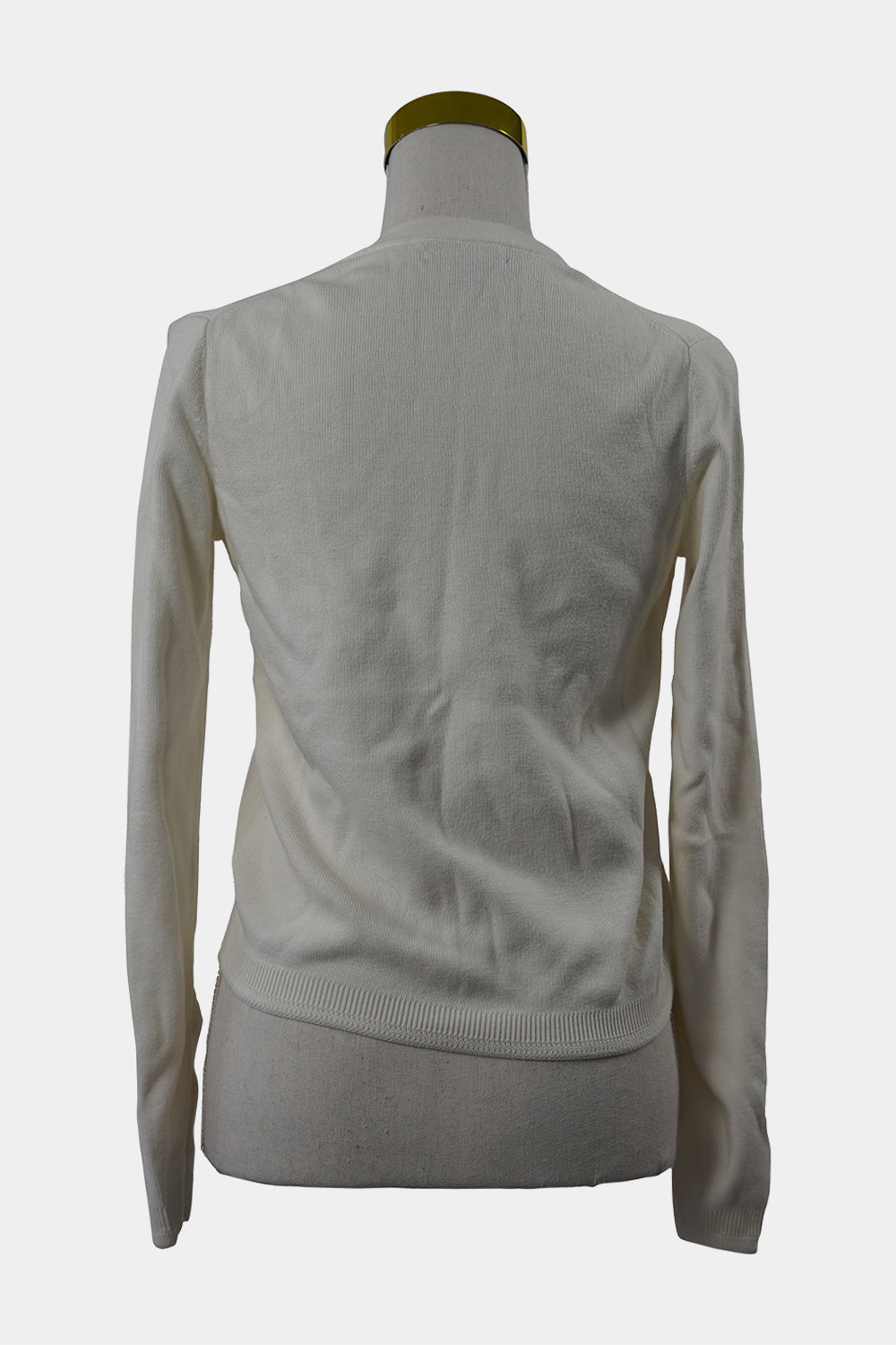 Tommy Hilfiger White Knit Zip Jacket
