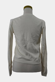 Tommy Hilfiger White Knit Zip Jacket