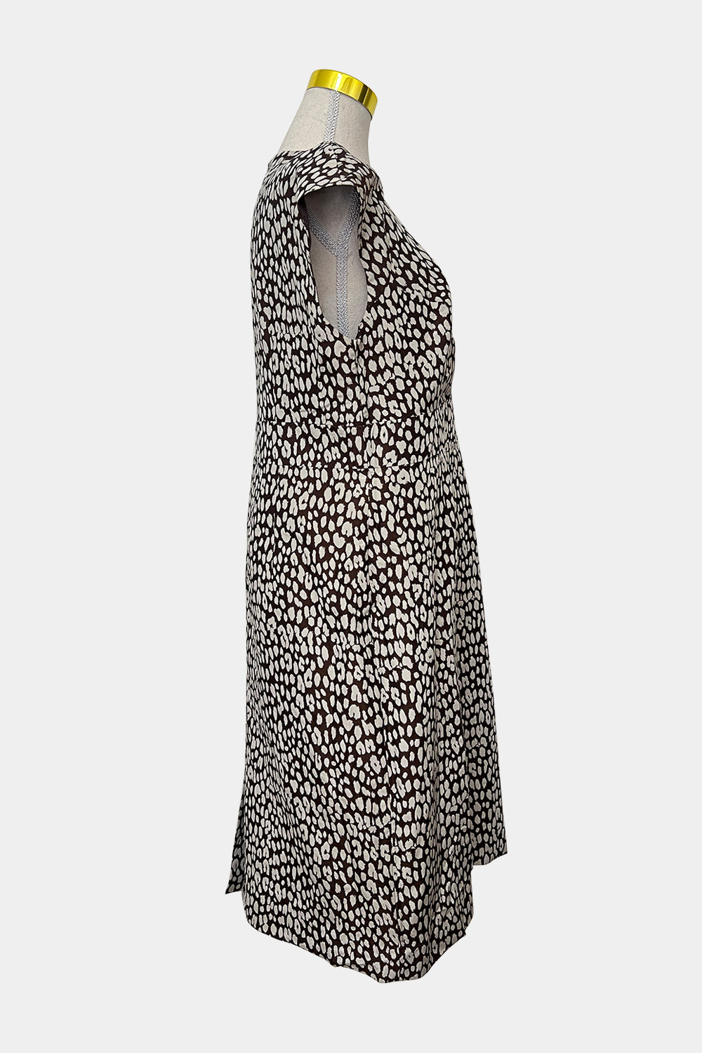 Perri Cutten Brown and Cream Dress