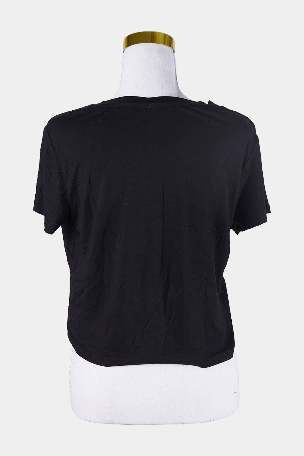 Cotton On Black Crop T Shirt