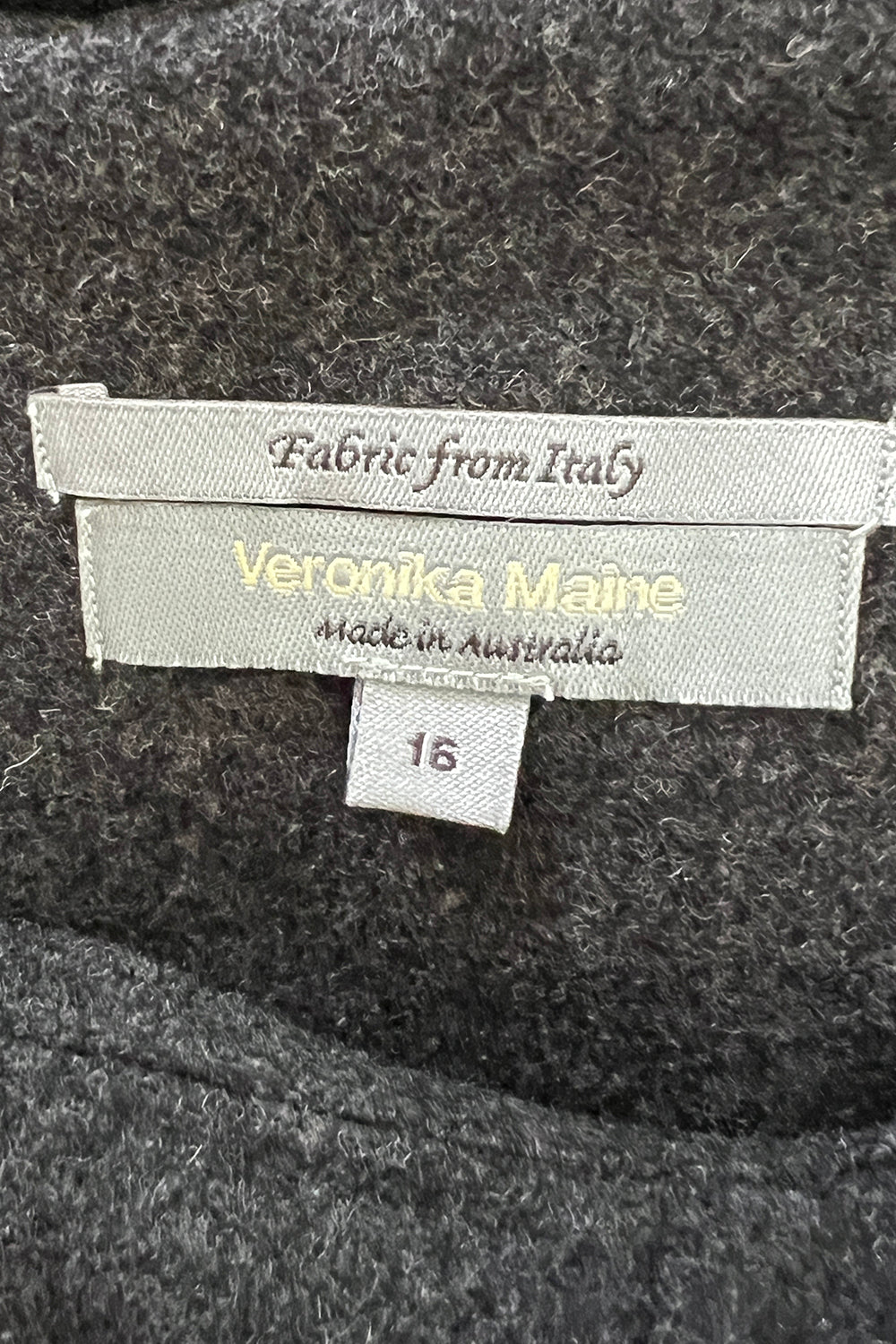 Veronika Maine Charcoal Grey Dress