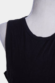 Australian Stitch Black Sleeveless Tank