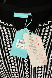 Blue Illusion Back and White Top