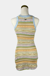 GHANDA Multicoloured Crochet Midi Dress