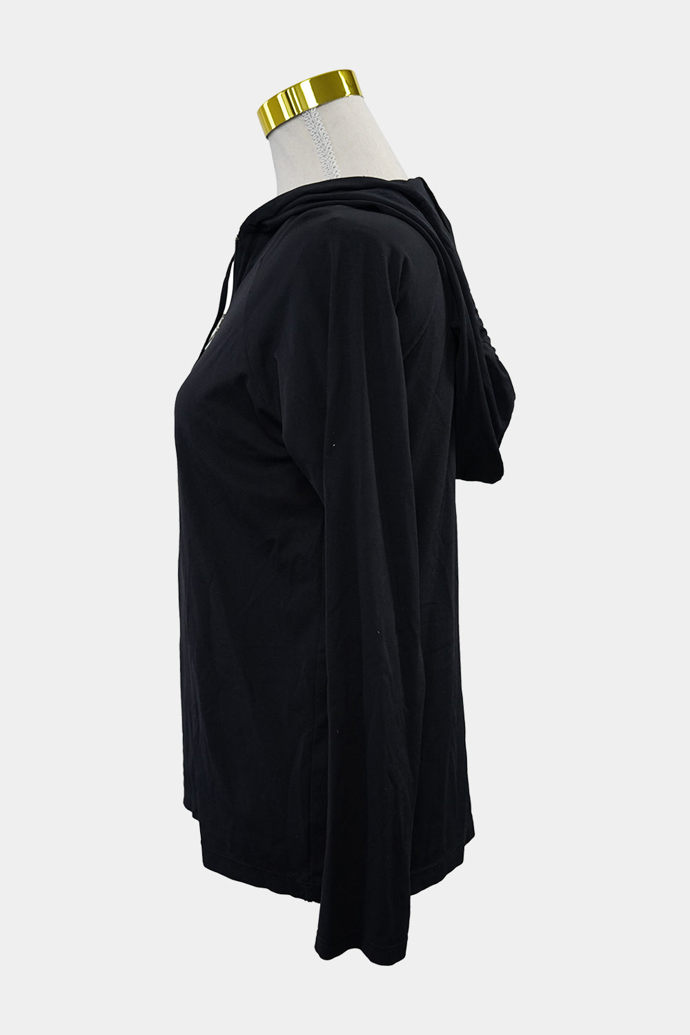 BRASILFIT Black Hooded Running Top