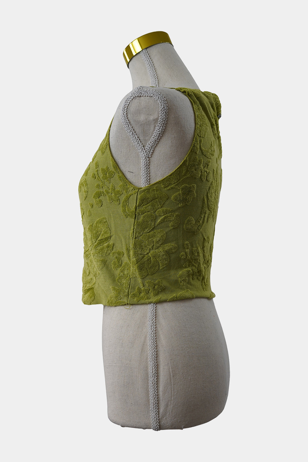 GHANDA Lime, Green Ursula Cropped Cami