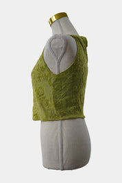 GHANDA Lime, Green Ursula Cropped Cami
