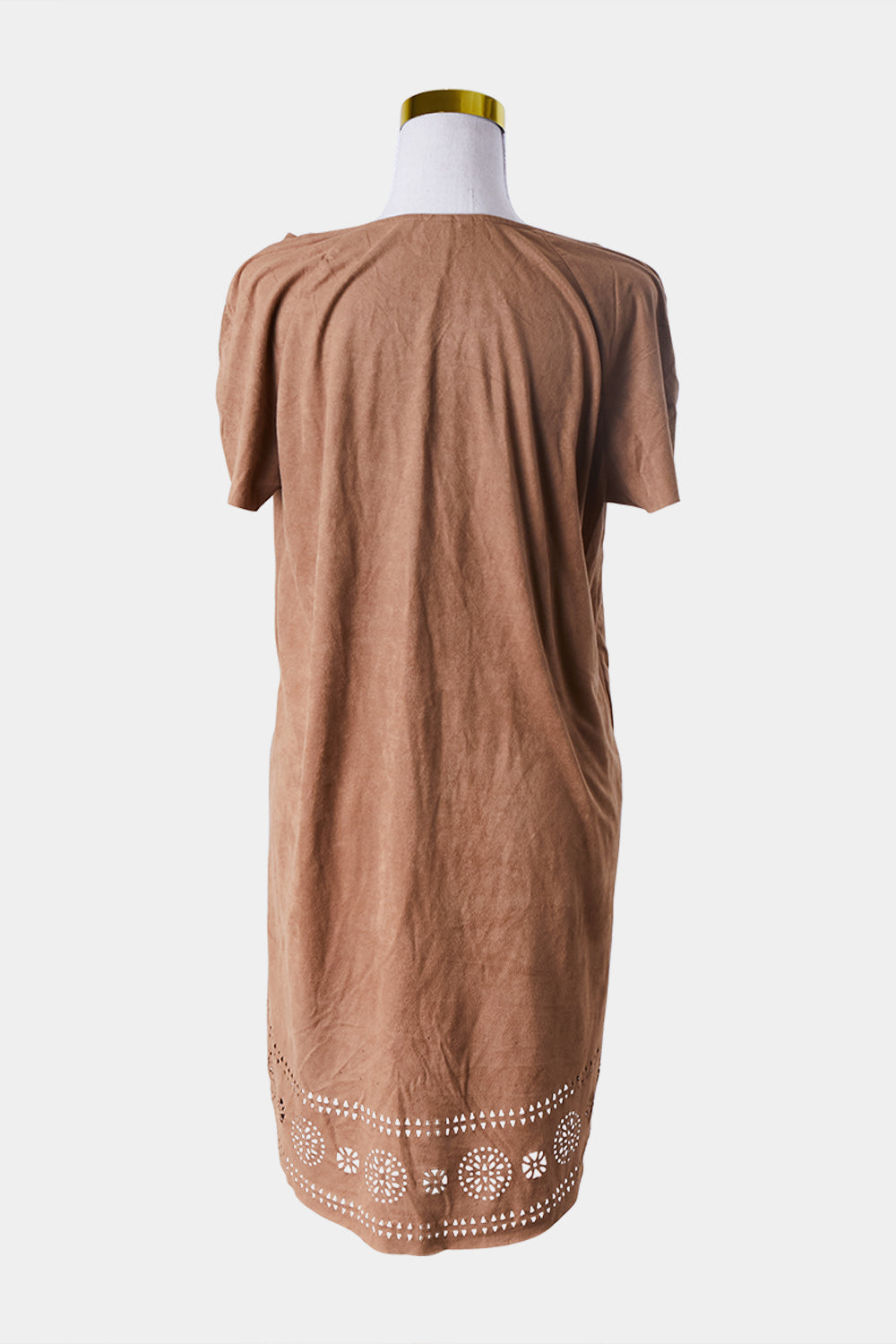 H And M Brown Suede Dress
