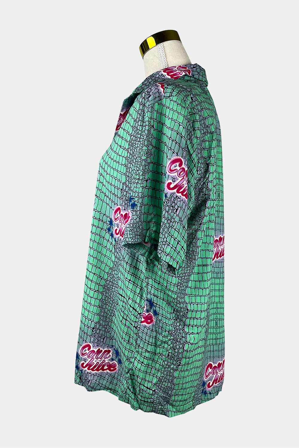 COLLUSION Green Button Down Shirt