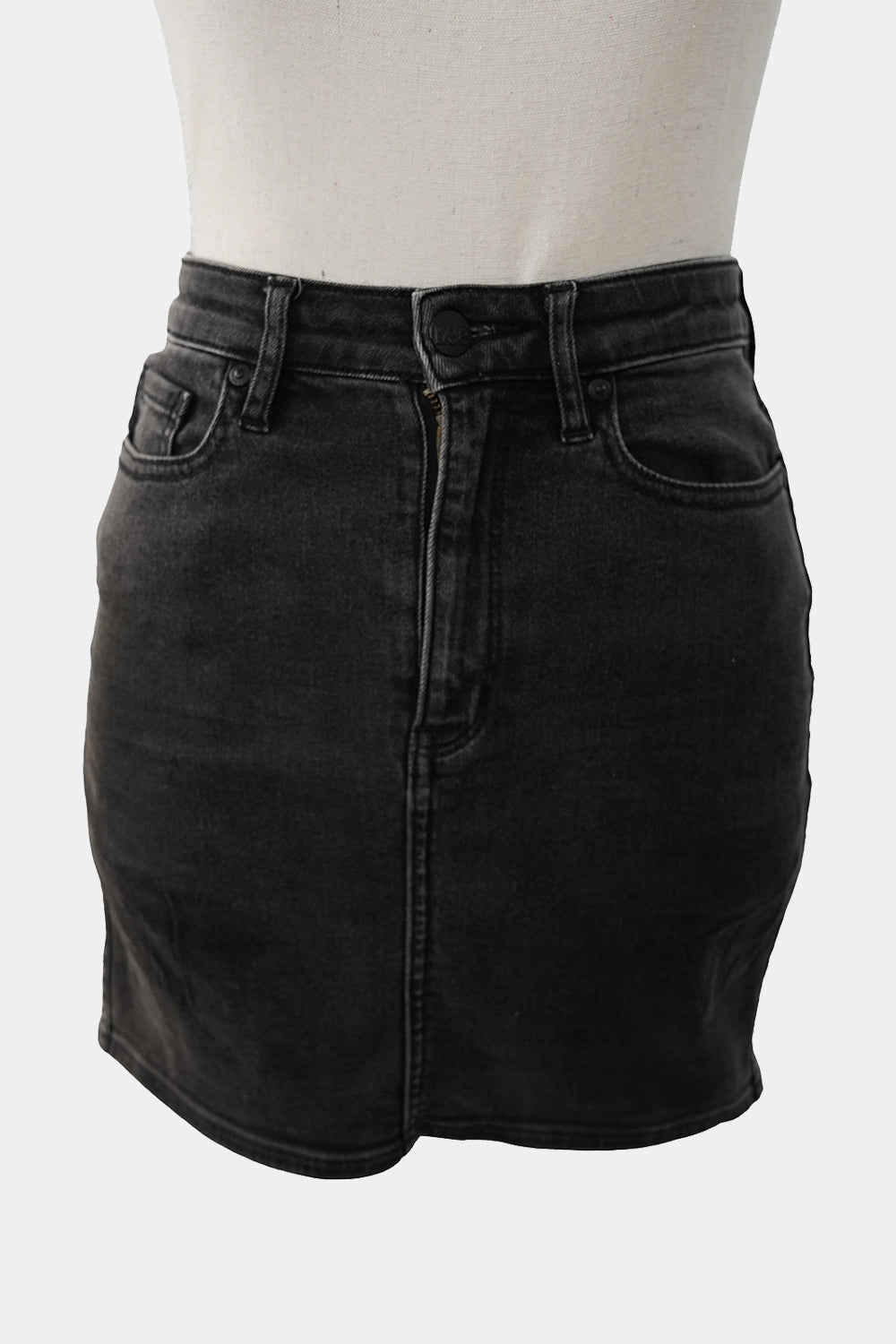 LEE Black Denim Mini Skirt