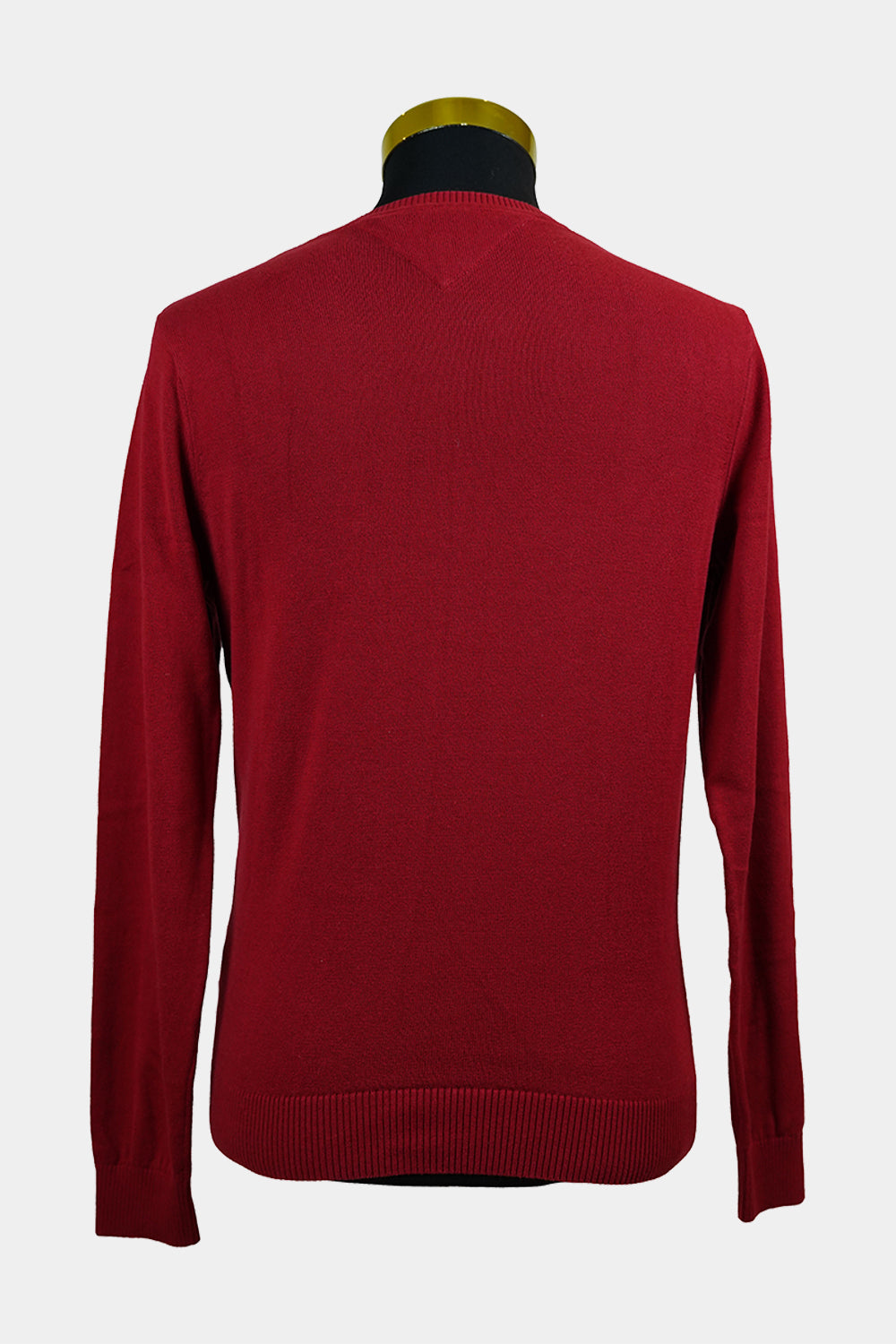 Tommy Hilfiger Red V Neck Sweater