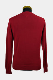 Tommy Hilfiger Red V Neck Sweater
