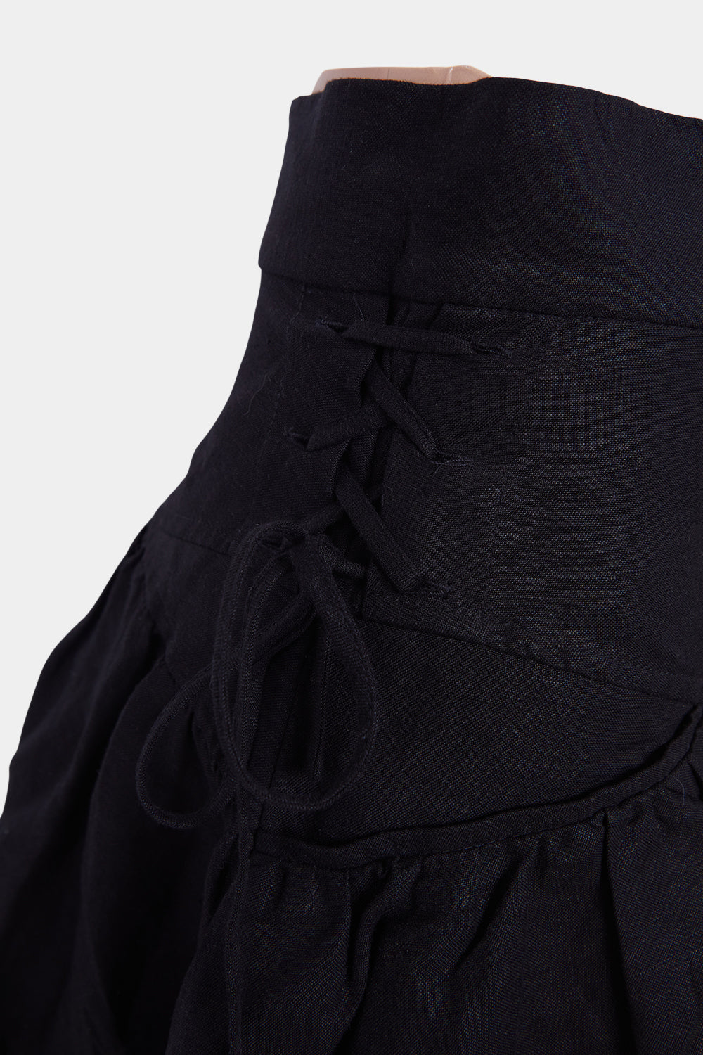 Shona Joy Black Tie Detail Mini Skirt