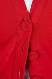 Country Road Red Long Cardigan