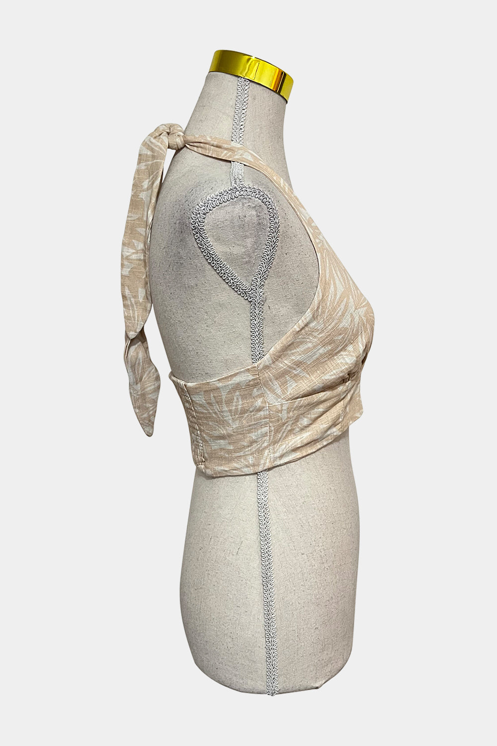 Perfect Stranger White and Beige Top