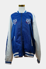 CARRÉ Blue, White Bomber Jacket