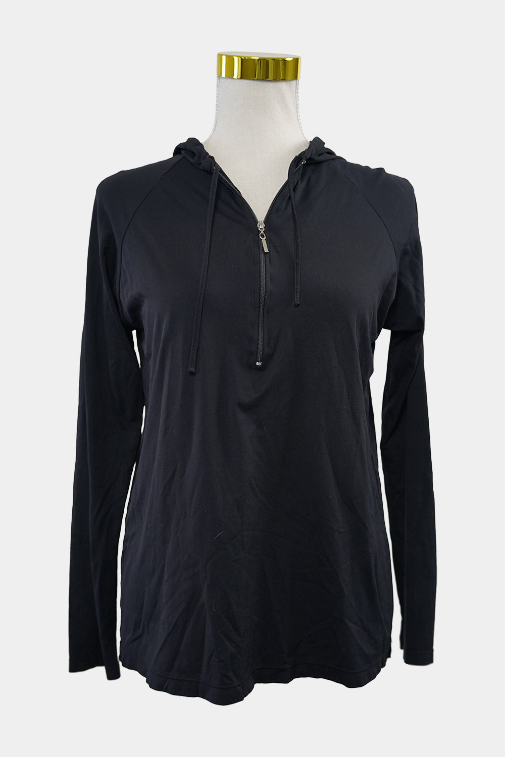 BRASILFIT Black Hooded Running Top