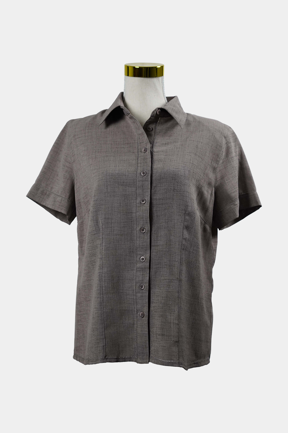 IQ Grey Button Up Vintage T-Shirt