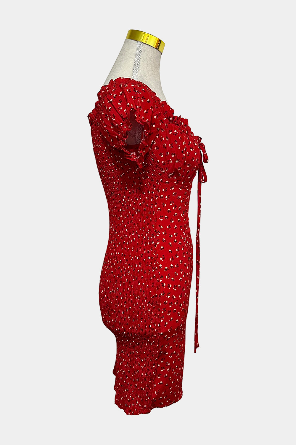 White Fox Red Dress