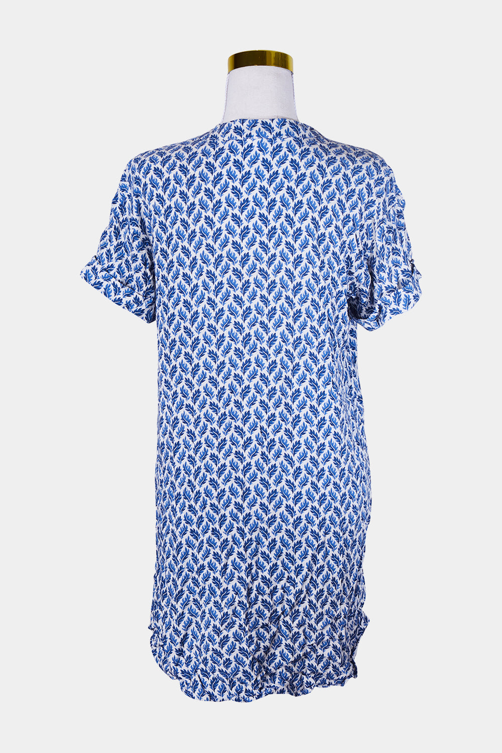 H&M Blue, White Blue and White Pattern Summer Dress