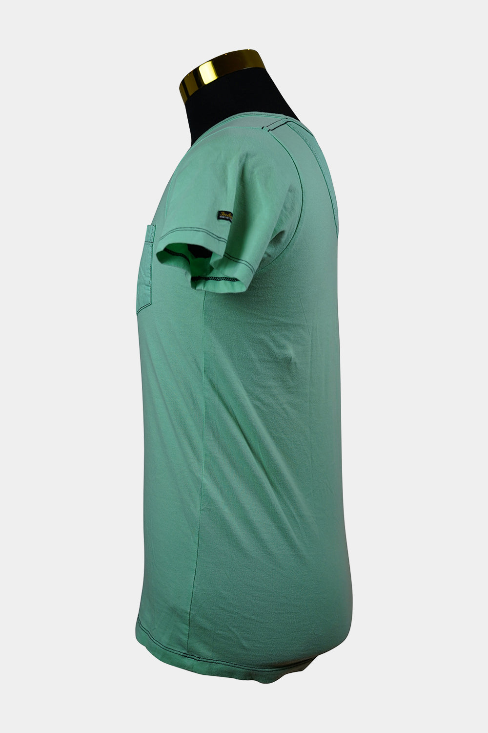 INDUSTRIE Green V Neck Tee
