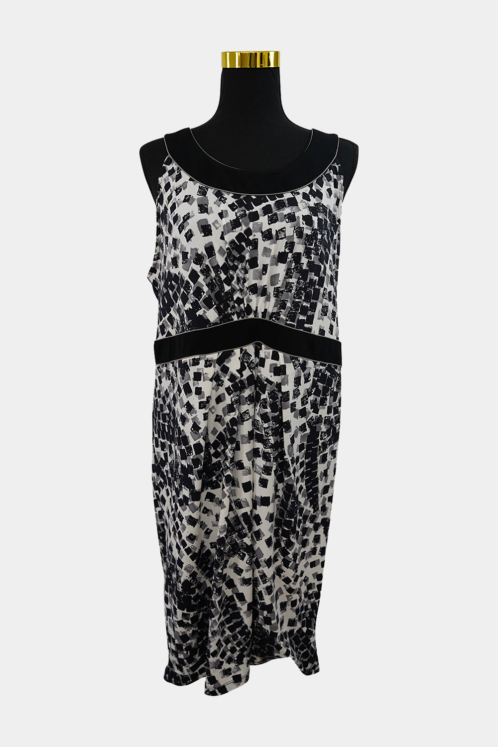 JACQUIE Black, White Work Dress