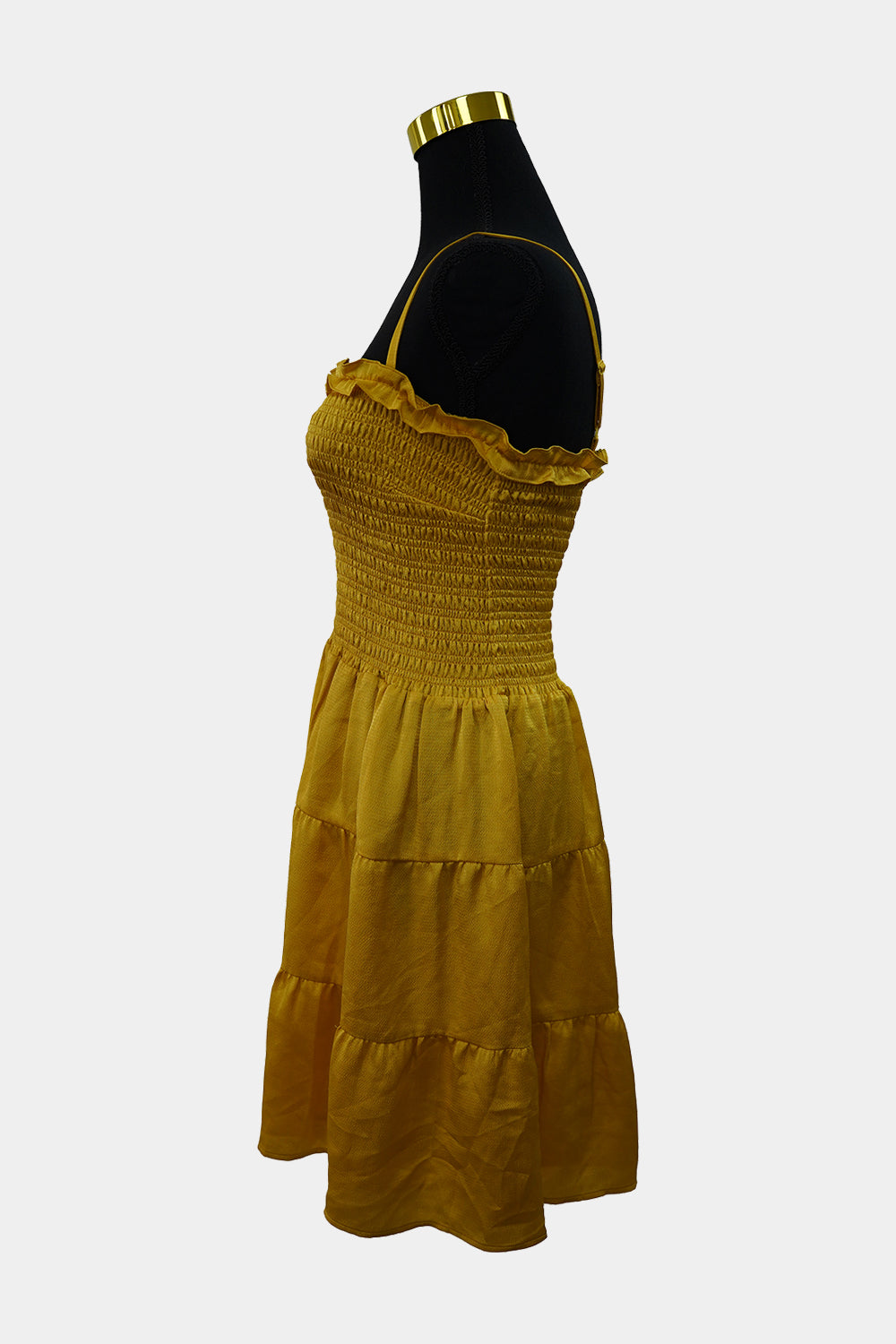 SEED Yellow Tiered Mini Dress