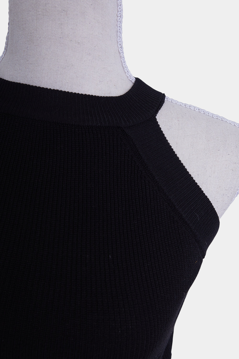 Assorted Brands Black High Neck Knit Crop Top
