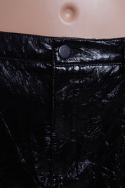 Pull And Bear Black Shiny PU Mini Skirt
