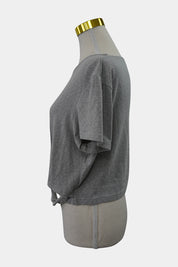 MINKPINK Grey Short Sleeve Cut out T-Shirt