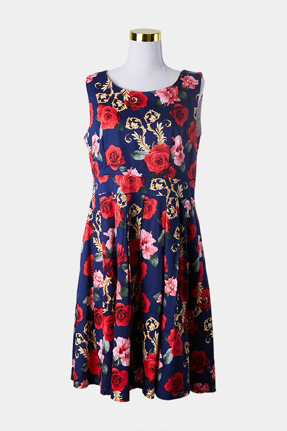 LEONI Navy Floral Dress