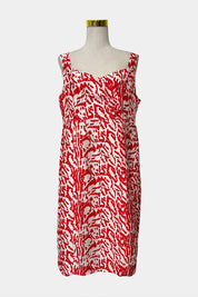 Perri Cutten Red and White Dress