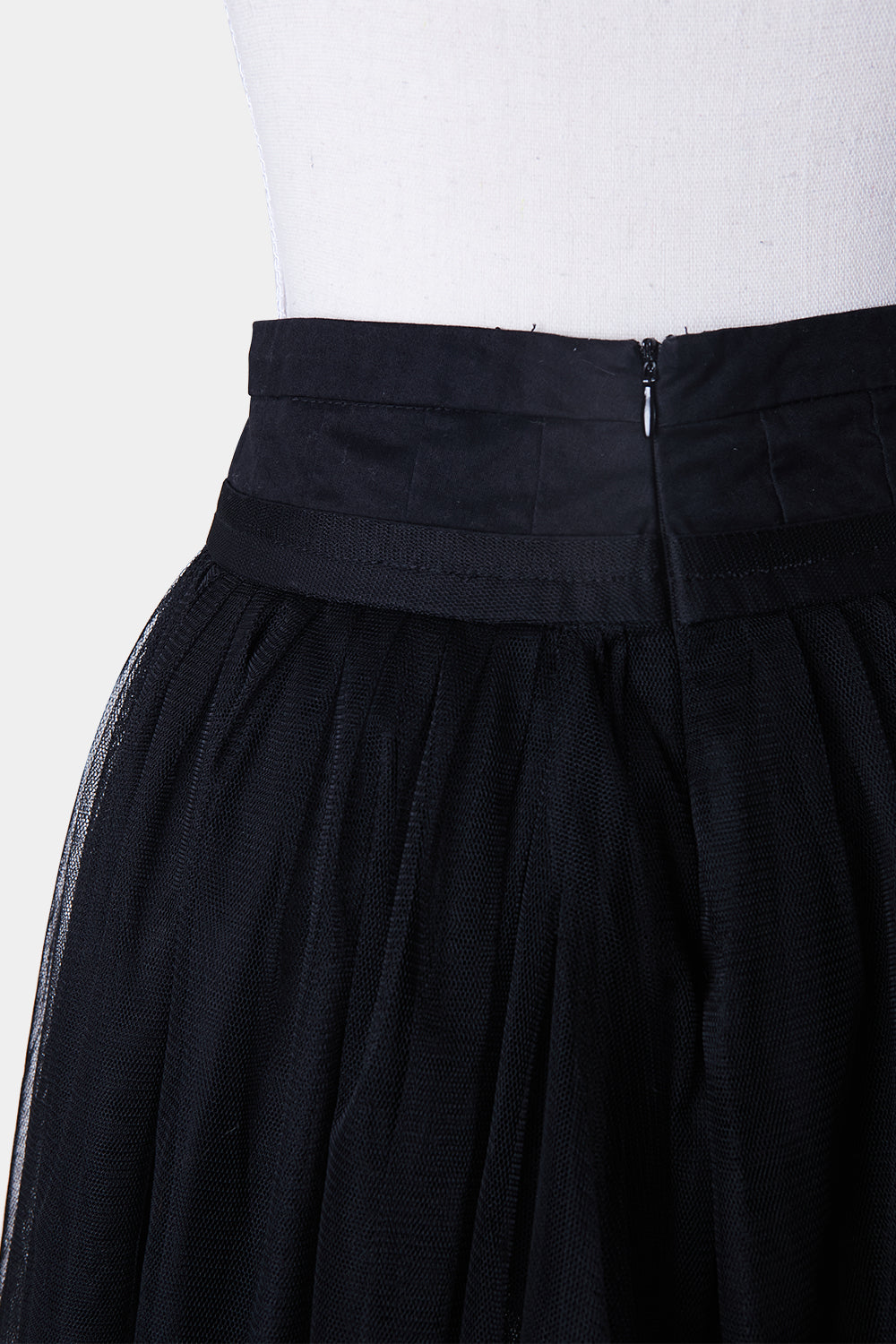 ZHOUK Black Tulle Skirt
