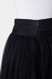 ZHOUK Black Tulle Skirt