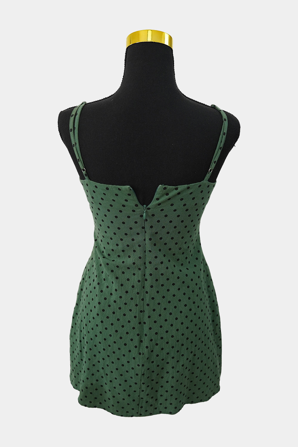 MINKPINK Green Spotty Mini Dress