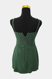 MINKPINK Green Spotty Mini Dress