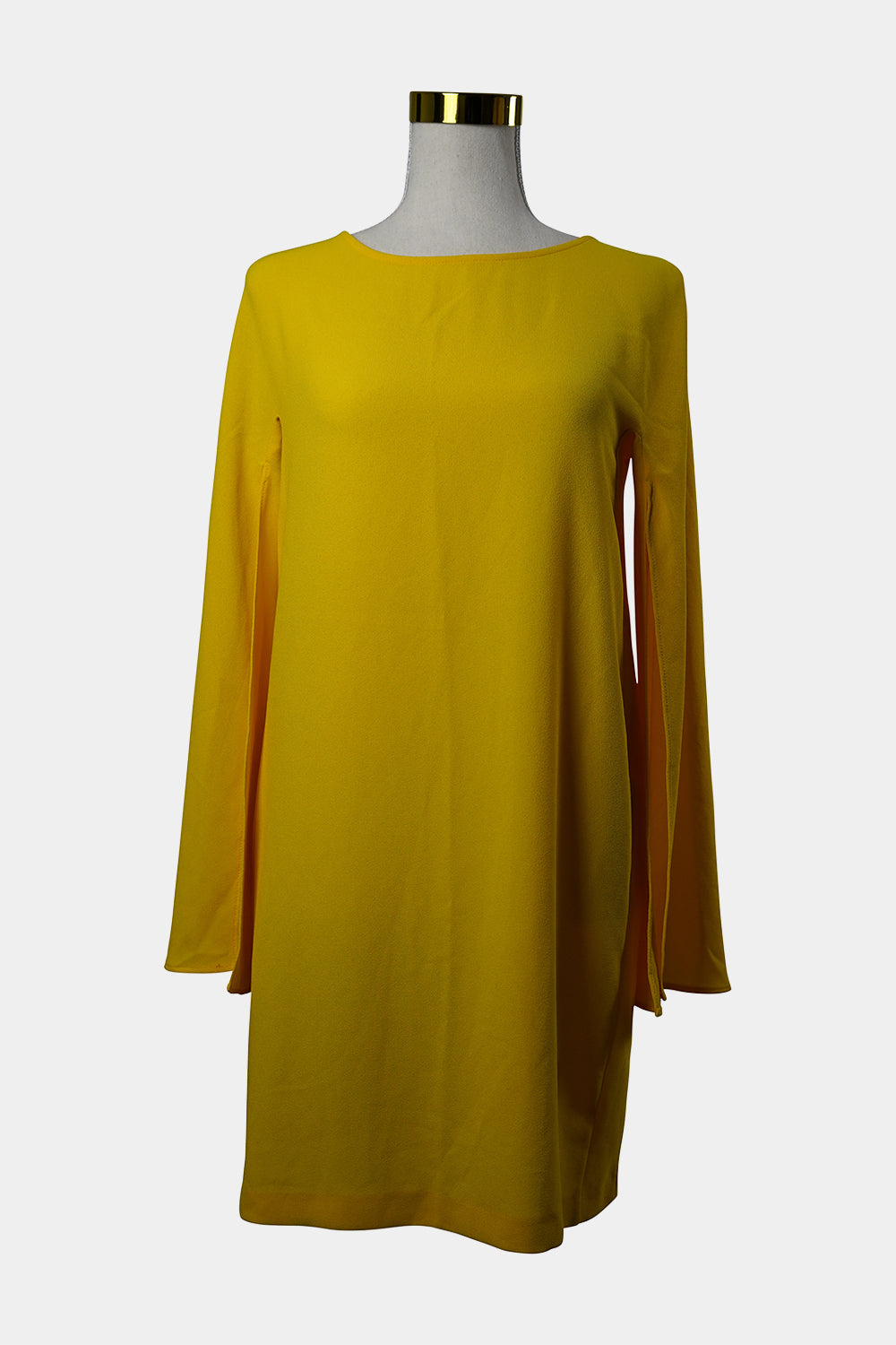 ZARA Yellow Long Bell Sleeved Smock Dress