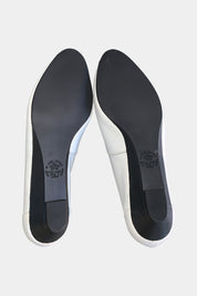Hush Puppies White Ballet Pumps