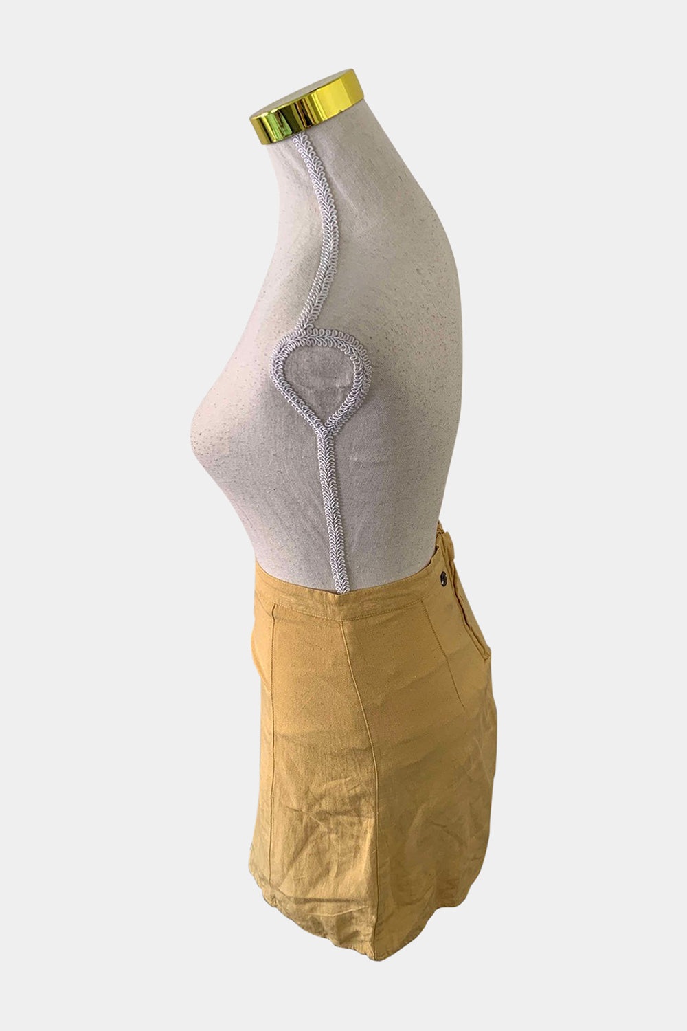 All About Eve Mustard Skirt