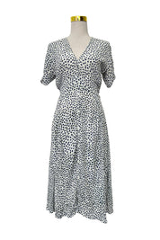Faithfull The Brand White and Blue Dress