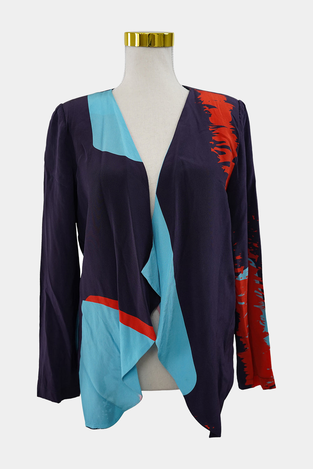 Skin And Threads Purple Silk Top