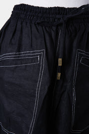 AJE Black Linen Skirt