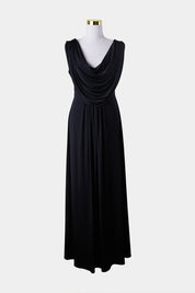 Pia Lady Percy Black Cowl Neck Gown