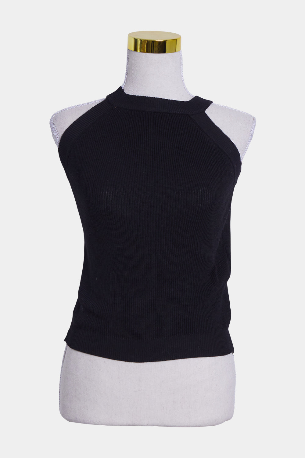Assorted Brands Black High Neck Knit Crop Top