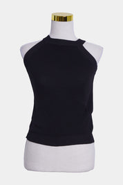 Assorted Brands Black High Neck Knit Crop Top