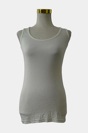 For You White Racer Back Tank