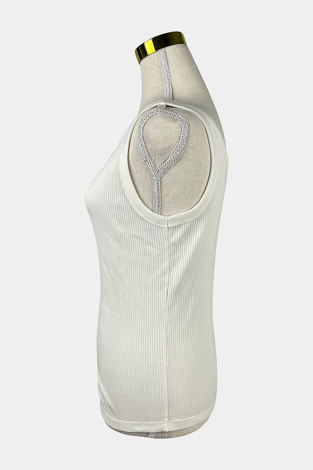 UNIQLO White Knit Singlet