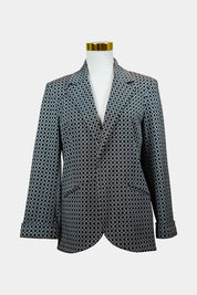 Topshop Black, White Patterened Blazer